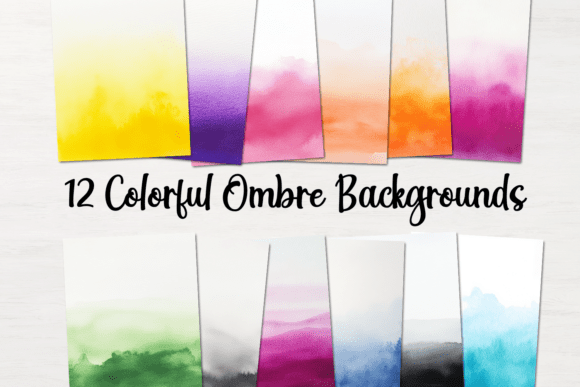 12 Colorful Ombre Backgrounds: Elevate Your Visual Projects