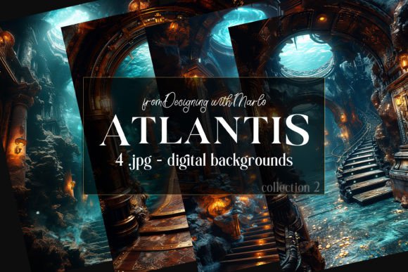 Atlantis Under Sea Fantasy Backgrounds 2: Dive into Design