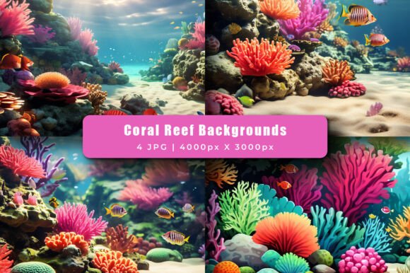 Dive Into Creativity: Using Underwater Coral Reef Backgrounds