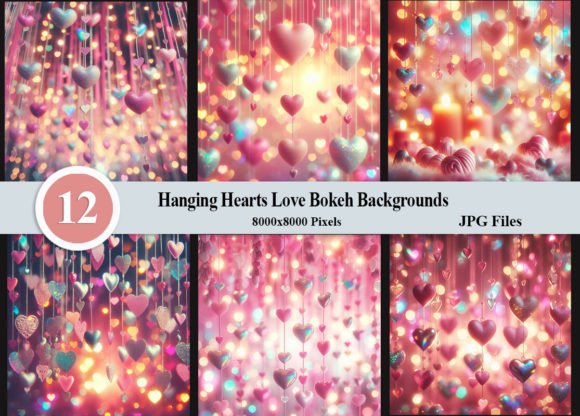 Hanging Hearts Love Bokeh Backgrounds: A Designer's Dream Asset