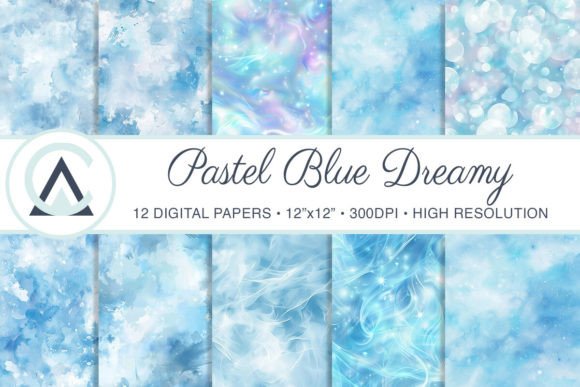 Mastering Watercolor Light Blue Dreamy Backgrounds