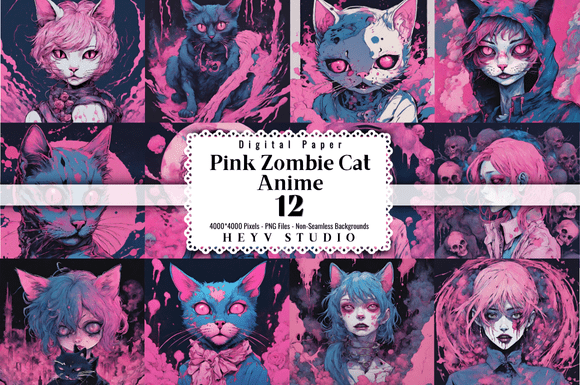 Pink Zombie Anime Cat Woman: A Guide to Kawaii Horror Design
