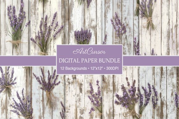 Rustic Charm Meets Modern Design with Lavender Wood Backgrounds