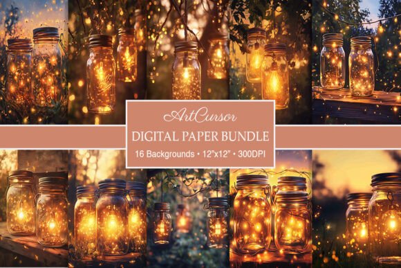 Rustic Magical Glitter Jar Backgrounds: A Designer's Guide