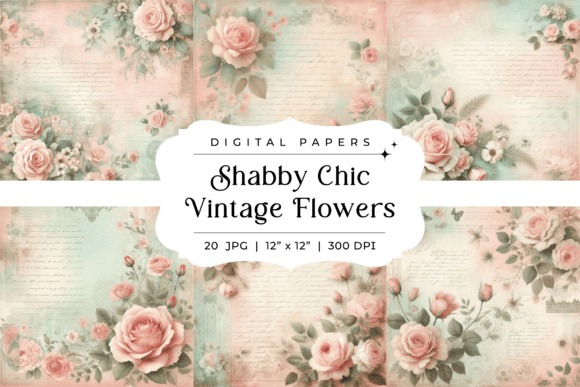 Shabby Chic Vintage Flowers Backgrounds: A Designer's Guide to Rustic Floral Charm
