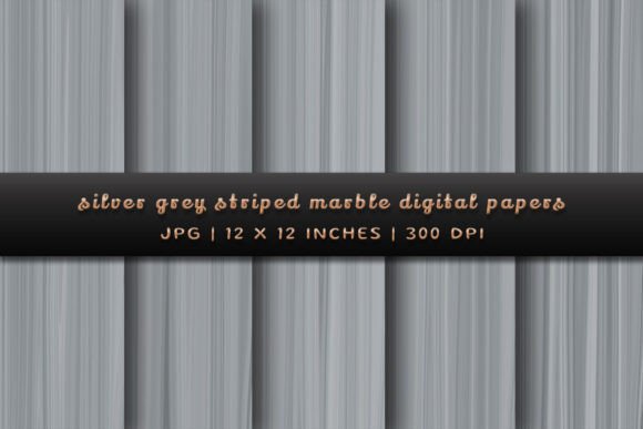 Silver Grey Striped Marble Backgrounds: Modern Elegance