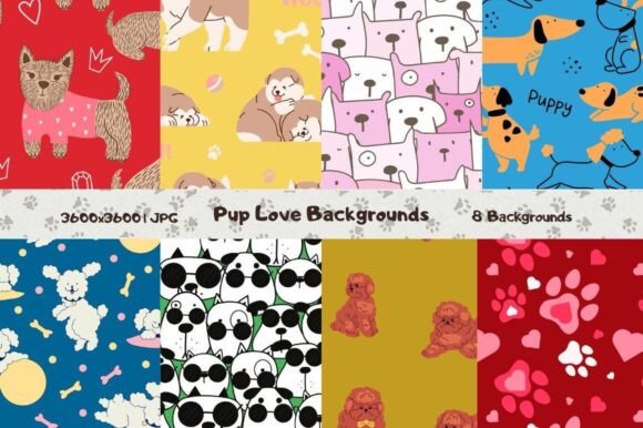 Unleashing Creativity with Pup Love Backgrounds