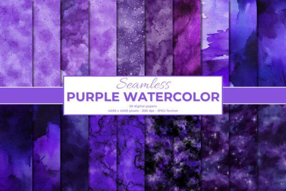 Unlocking Creative Depth with Purple Watercolor Seamless Backgrounds