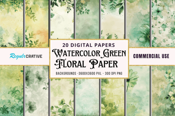 Vintage Green Flower Backgrounds: A Creative's Toolkit